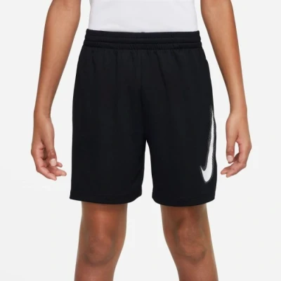 Image of Nike Performance DF Multi Short Unisex Sports shorts for kids, Size: 6 8y, Black/white