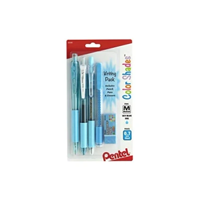 Image of Pentel Color Shades Writing Pack Pastel Sky Blue (BLBKALZBPS)