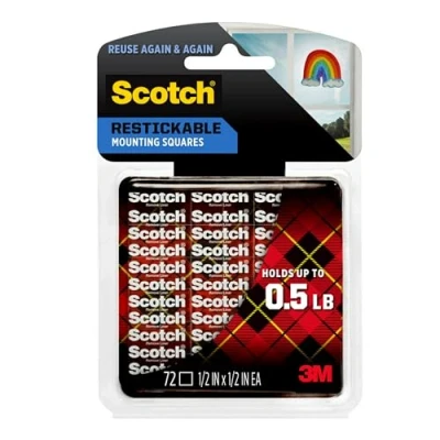 Image of 3M 152835 Scotch Reusable Tabs 5 in. 72 Pkg Clear