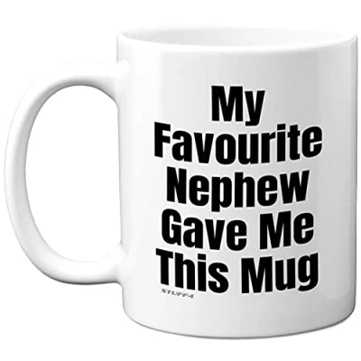 Image of Stuff4 Auntie Uncle Gifts from Nephew, Mug 11oz Ceramic Coffee Mugs Dishwasher Safe, Birthday Gifts, Best Aunty