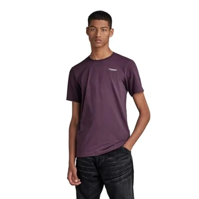 Image of G STAR RAW Men&#039;s Slim Base T Shirt, Purple (lt maze D19070 C723 8880), XS