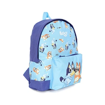 Image of Bluey Official Bingo Childrens Backpack, Kids Schoolbag, Rucksack Blue