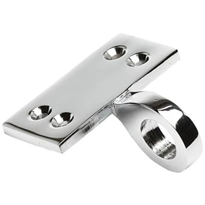 Image of Merriway BH02123 Sash Window Lift Eye Pole Hook Pull, 13mm (1/2 inch) Polished Chrome