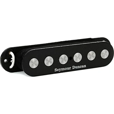 Image of Seymour Duncan SSL 4 RWRP Single Series Quarter Pound Flat Strat without Cover Microphone for Electric Guitar Black