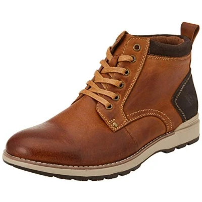 Image of Hush Puppies Dean MEMORY FOAM Boot Mens Tan Leather Size UK 11