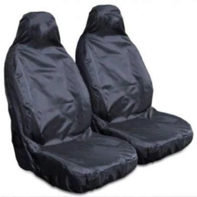 Image of For Vauxhall Combo Van Heavy Duty Black Pair Waterproof Car Front Seat Covers Protectors 2 x Fronts