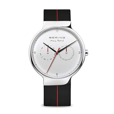 Image of BERING Men Analog Quartz Max René Collection Watch with Silicone Strap &amp; Sapphire crystal 15542 404, White, 42