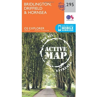 Image of Explorer 295 Bridlington, Driffield &amp; Hornsea Map With Digital Version