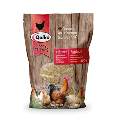 Image of Quiko Hobby Farming Eggfood 500g Chicken feed Protein rich concentrate &amp; condition for chickens, quails poultry such as laying hens With vitamins honey