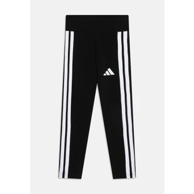 Image of adidas Girl&#039;s ESSENTIALS 3 STRIPES LEGGINGS, Black/White, 14 15 Years