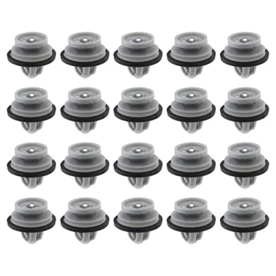Image of YINETTECH 20PCS Lower Door Moulding Clips LR112137 Compatible with Defender Range Rover Evoque Car Panel Trim Retainers Plastic Fasteners