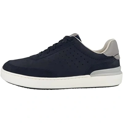 Image of Clarks Men&#039;s Courtlite Tor Sneaker, Navy Combi, 7.5 UK