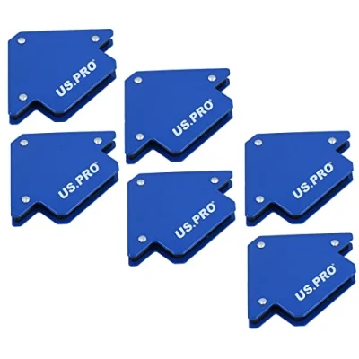 Image of 25lb Welding Welder Magnet Holder Support Durable Body 45 90 135 Angles 6pk