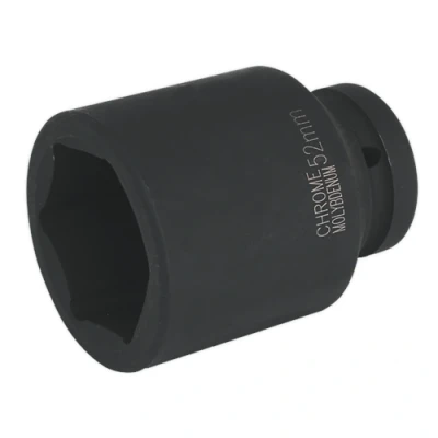 Image of Sealey Premier Impact Socket 52mm Deep 1&quot;Sq Drive