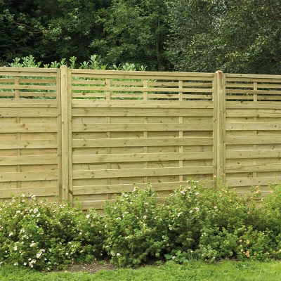 Image of Forest 6&#039; x Kyoto Pressure Treated Decorative Fence Panel (1.8m 1.8m)