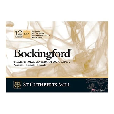 Image of Bockingford 300gsm Glued Pad 10&quot; x 7&quot; (260 180mm) Rough