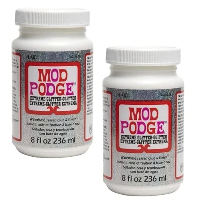 Image of Fiinix 2 x Mod Podge 8oz / 236ml Extreme Glitter Multi Surface Gloss for Sparkling Finish