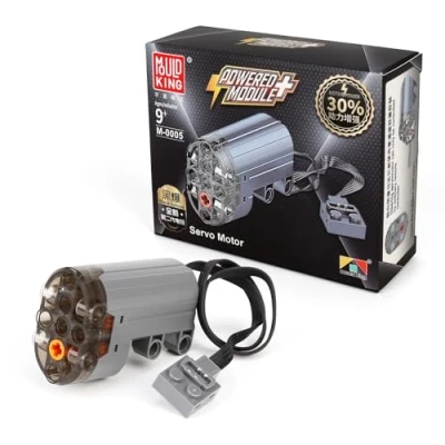 Image of Mould King M0005 Servo Motor Compatible with Technology Remote Controlled Car, Upgrade Power Function Accessories Electric Toy Cars