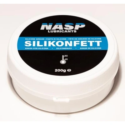 Image of NASP Silicone Paste, Grease, Mounting Agent, Lubricating Fittings, Seals, Rubber, O Rings, Transparent, 200 g Tub, Made in Germany