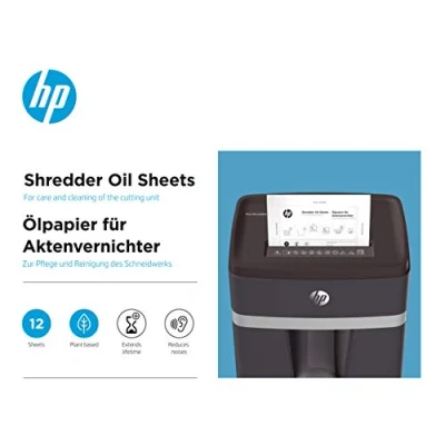 Image of HP Shredder Oil Paper 12 Sheets Plant Based Care, Black