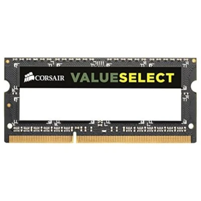 Image of Corsair Value Select SODIMM 4GB (1x4GB) DDR3 1333MHz C9 Memory for Laptop/Notebooks Black