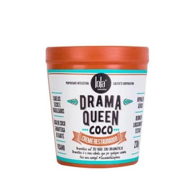 Image of Lola Linha Drama Queen (Coco) Creme Nutritivo Restorrador 230 g (Lola Collection Revitalizing Nourishing Cream Net 8.11 oz Hair Mascara