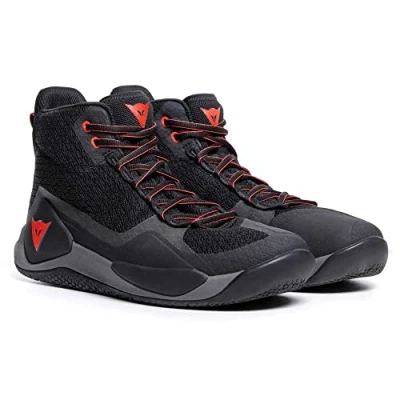 Image of Dainese Atipica Air 2 Motorcycle Shoes, Black Red Fluo, 7 UK