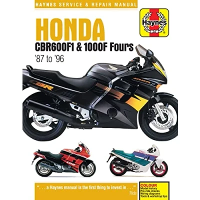 Image of Honda CBR600F1 &amp; 1000F Fours (87 96) Haynes Repair Manual (Paperback)