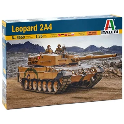 Image of Italeri ITA6559 Leopard 2A4 Fahrzeug truck rubber materials Model kit, Unpainted, Mittel