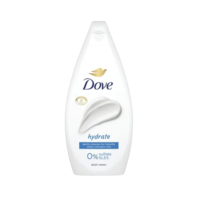 Image of Dove Hydrate Body Wash Cleanser Shower Gel With Plant Based Moisturisers For Softer, Smoother Skin After One 6X 450 Ml