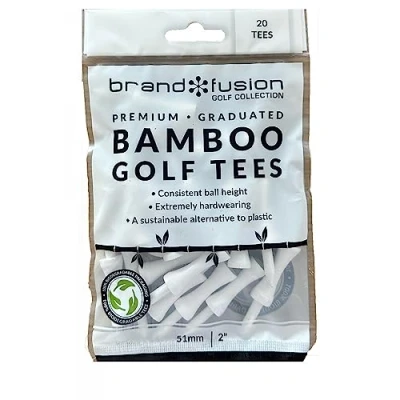 Image of Brand Fusion Graduated Biodegradable Wooden Golf Tees, Eco Friendly