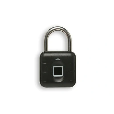 Image of Groov e My Lock Smart Padlock with Biometric Fingerprint Recognition &amp; 10 Fingerprints Memory Zinc Alloy Stainless Steel Shackle 12 Month Battery Life, Batteries Included