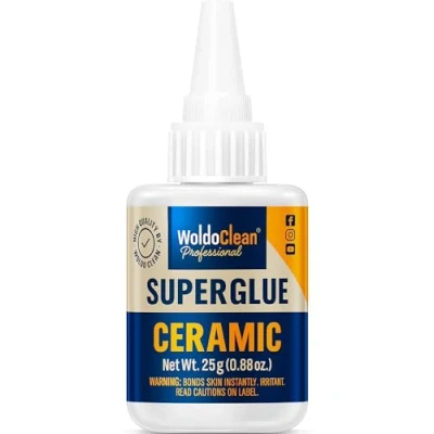 Image of Superglue for Ceramic and Porcelain 25g water resistant &amp; temperature up to 150C