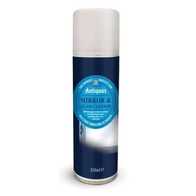 Image of 2 x Cans Of Antiquax Mirror &amp; Glass Cleaner Spray 250ML