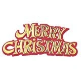 Image of SmileKIDZ Merry Christmas Cake Motto / Decoration Red and Gold Set of 3