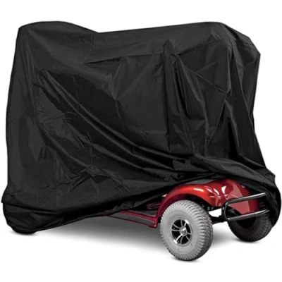Image of Waterproof Mobility Scooter Cover Protector Heavy Duty Rain Storage 420d Polyester, Outdoor UV Protection