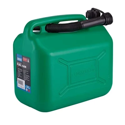 Image of Draper Plastic Fuel Can, 10L, Green