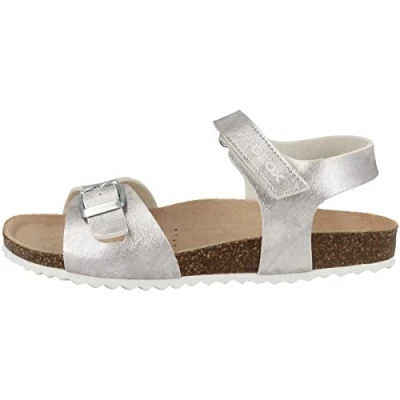 Image of Geox Girls J Adriel C Sandal, Silver, 2.5 UK