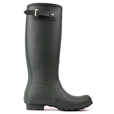 Image of Hunter Original TALL Vegan Wellies, Women&#039;s, Size: 3, Green Natural rubber