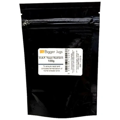 Image of Yeast Nutrient Diammonium Phosphate (D.A.P.) 100g Heavy Duty Resealable Pouch with Tamper Proof Seal for Home Brew Beer &amp; Wine