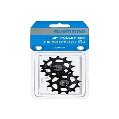 Image of Shimano Spares Deore XT RD M8100/8120 tension and guide pulley set, Black