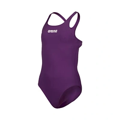Image of arena Solid Swim Pro Team Girls&#039; One piece Swimsuit, Quick drying, Sports Swimsuit in MaxLife ECO FABRIC with Chlorine Resistance and UPF 50+ UV Protection