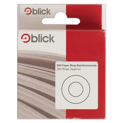 Image of Blick Reinforcement Rings, White, Vinyl, Circular, 250 Labels, for Home, Office, Family, School