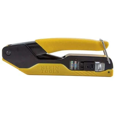 Image of Klein Tools VDV226 005 Compact Modular Data Cable Crimping Tool, for Pass Thru RJ45 Connectors