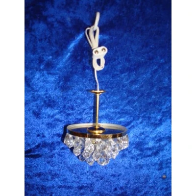 Image of Rulke Rulke010501 Chandelier Hanging Lamp with Crystal Beads, Multi Color