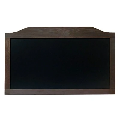 Image of Wooden Menu Board Sign Chalk Pub Restaurant Blackboard Type Horizontal