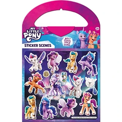 Image of My Little Pony Sticker Scene Activity Set Includes 6 Scenes &amp; 50+ Stickers Official Licensed Product Girls, Age 3+ Great for Birthday Gifts, Party Bags, Arts Crafts, Decoration, Scrapbooking