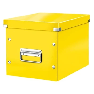 Image of Leitz Medium Storage Cube, Yellow, Click and Store Range, 61090016