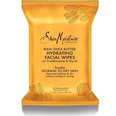 Image of Shea Moisture Raw Butter Hydrating Facial Wipes By for Unisex 30 Pc