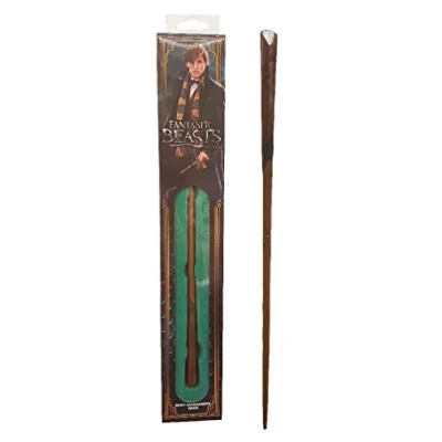 Image of The Noble Collection Newt Scamander Wand In A Standard Windowed Box 14in (35cm) Wizarding World Fantastic Beasts Film Set Movie Props Wands